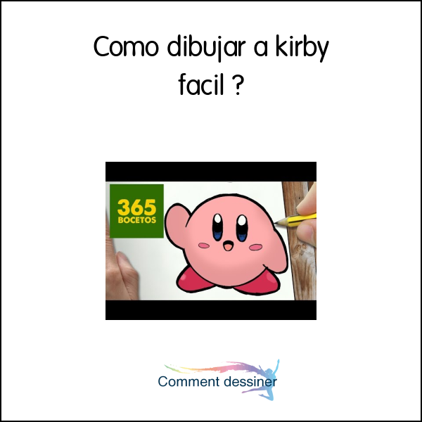 Como dibujar a kirby facil